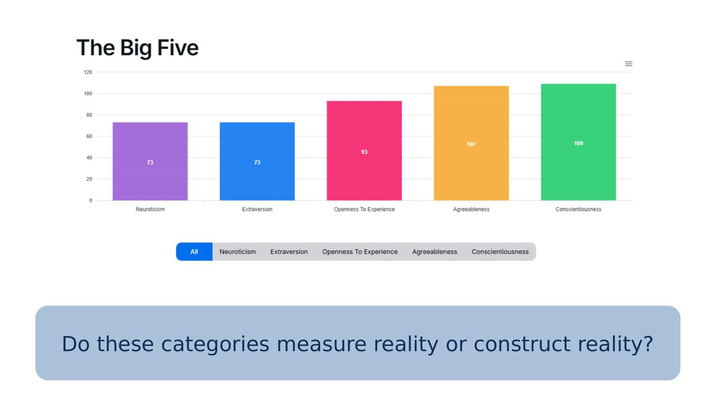 Do these categories measure reality or construct reality?